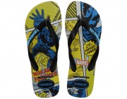 Chinelo Havaianas Top Marvel Classic  - Preto/Preto Atacado