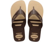 Chinelo Havaianas City Basic - Dourado/Café Atacado