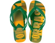Chinelo Havaianas Vai Brasil - Amarelo/Verde Atacado