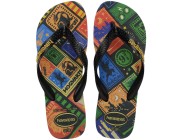 Chinelo Havaianas Top Harry Potter - Preto/Preto/Amarelo Atacado
