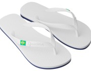 Chinelo Ipanema Brasil Light - Branco/Branco Atacado