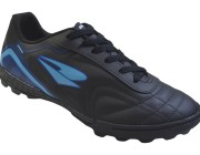 Chuteira Society Dray - Preto/Azul Celeste Atacado