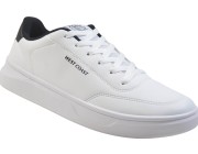 Sapatenis West Coast - Branco/Preto/Branco Atacado