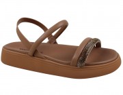 Chinelo Beira Rio Moleca - Nude/Camel Atacado