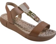 Sandália Beira Rio Modare - Camel Atacado