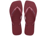 Chinelo Havaianas Slim Square Logo Metallic - Amaranto Atacado