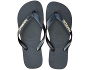 Chinelo Havaianas Top Logo Metalic - Preto Atacado