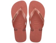 Chinelo Havaianas Top Logo Metalic - Canyon Clay Atacado
