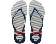 Chinelo Havaianas Nautical - Branco/Marinho Atacado