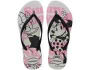 Chinelo Havaianas Slim Disney - Branco/Preto Atacado