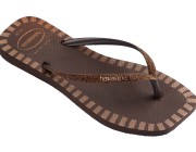 Chinelo Havaianas Square Glitter Contour - Cafe Atacado