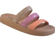 Chinelo Beira Rio Moleca - Pink/Laranja Atacado