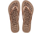 Chinelo Havaianas Slim Animals - Rose Gold Atacado