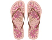 Chinelo Havaianas Slim Organic - Rosa/Dourado Atacado