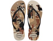 Havaianas Slim Pets - Dourado/Preto/Branco/Bege Atacado