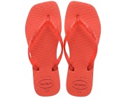 Chinelo Havaianas Slim Square Logo Pop Up - Vermelho Frevo Atacado