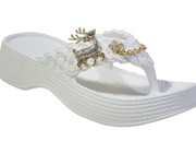 Chinelo Fusta - Branco Atacado