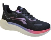 Tênis Esportivo Kolosh - Penny Preto/Rouge Atacado
