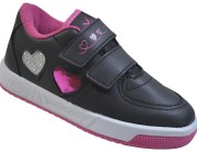 Tênis Infantil Street Via Vip - Preto/Pink Atacado