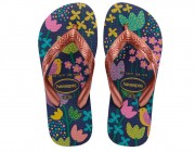 Chinelo Infantil Havaianas Kids Flores - Marinho Atacado