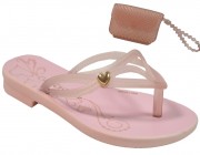 Chinelo Infantil C/Bolsa  Grendha Bela Cacau  - Rosa Atacado