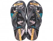 Chinelo Infantil Ipanema Super Pets - Grafite/Preto Atacado