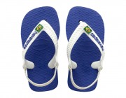 Chinelo Havaianas Baby Brasil Logo - Azul Naval Atacado