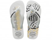 Havaianas Juvenil Top Times Santos - Branco Atacado