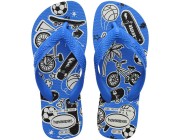 Chinelo Infantil Havaianas Kids Athletic - Branco/Azul Atacado