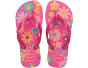 Chinelo Infantil Havaianas Kids Flores  - Rosa Flux Atacado