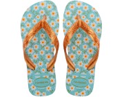 Chinelo Infantil Havaianas Kids Flores - Azul Maceió Atacado