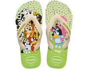 Chinelo Havaianas Kids Bluey - Bege Palha Atacado