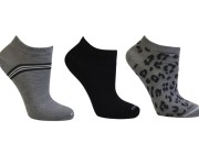 Meia Sapatilha Invisível Kit c/3 Trifil - Mescla/Preto/Mescla Atacado