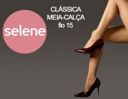 Meia-calça Fio 15 Selene  Clássica   - Preto Atacado