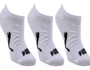 Meia Sapatilha Invisível Kit c/3 Puma - Branco/Branco/Branco Atacado