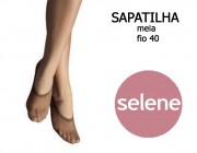 Meia Sapatilha Fio 40 C/2 Selene - Natural Atacado