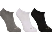 Meia Lupo Invisível Kit C/3 - Mescla/Branco/Preto Atacado