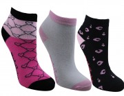 Meia Infantil C/Médio Molekinha - Preto/Multi Rosa/Branco Atacado