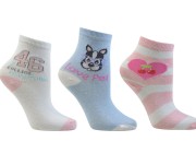 Meia Juvenil Cano Alto Derby - Rosa/Branco/Azul Atacado