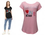 Blusa T-Shirt Facinelli - Rosa Atacado