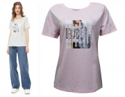 Blusa T-Shirt Facinelli - Rosa Atacado