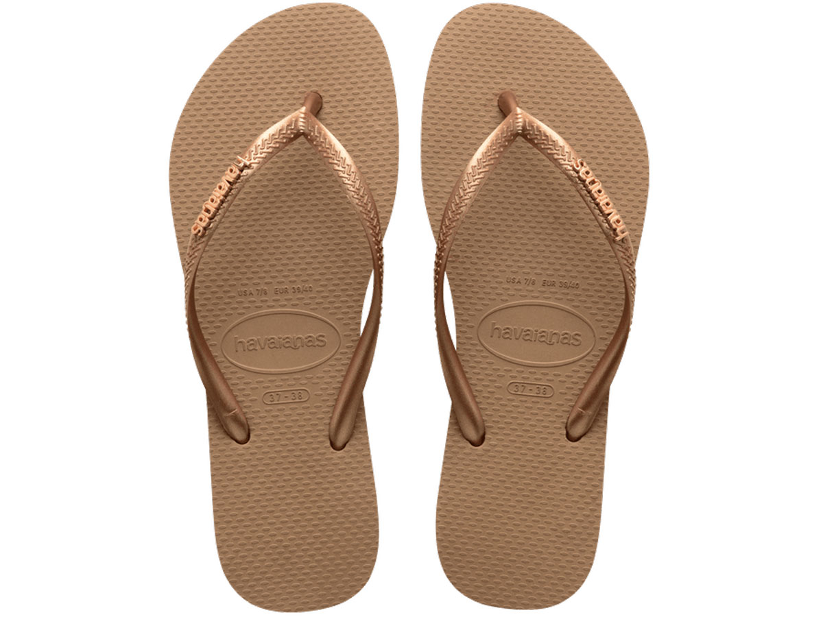 Chinelo Havaianas Slim Logo Metallic