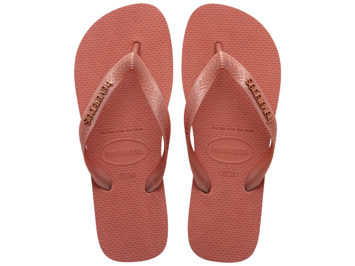 Chinelo Havaianas Top Logo Metalic