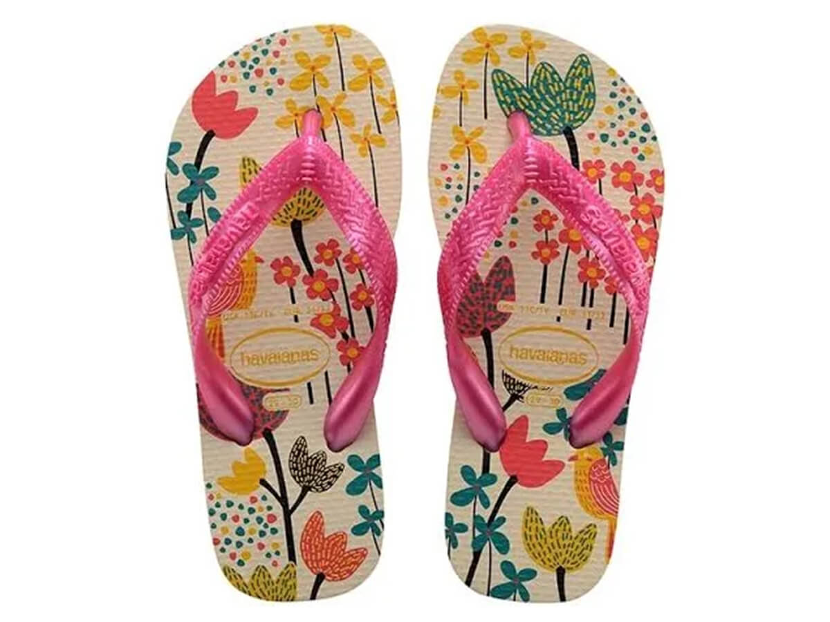 Chinelo Infantil Havaianas Kids Flores