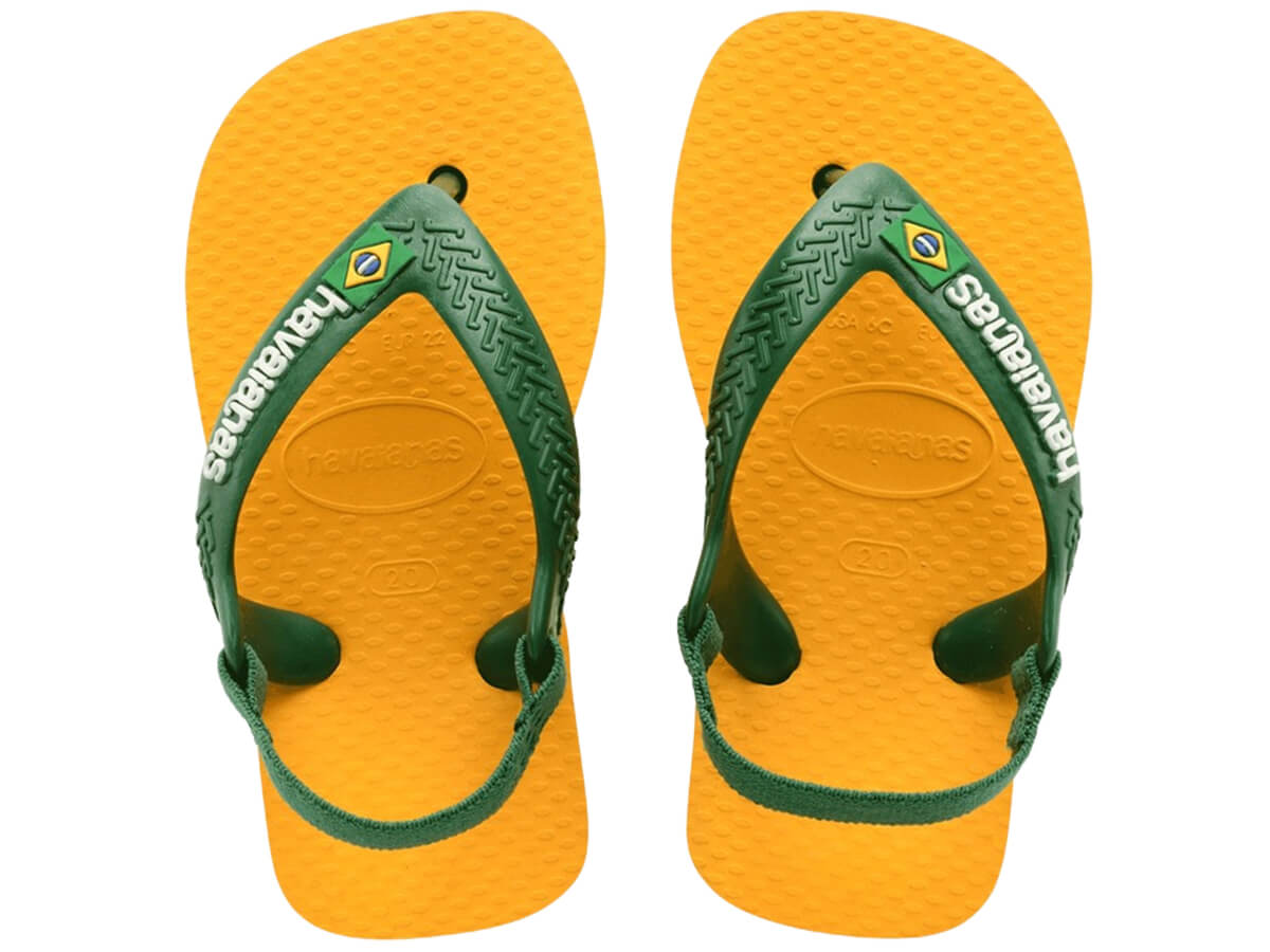 Chinelo Havaianas Baby Brasil Logo