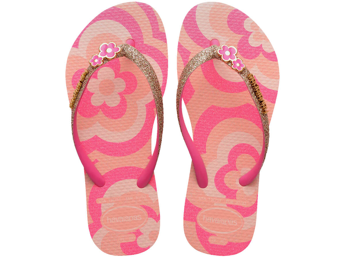 Chinelo Infantil Havaianas Kids Slim Glitter
