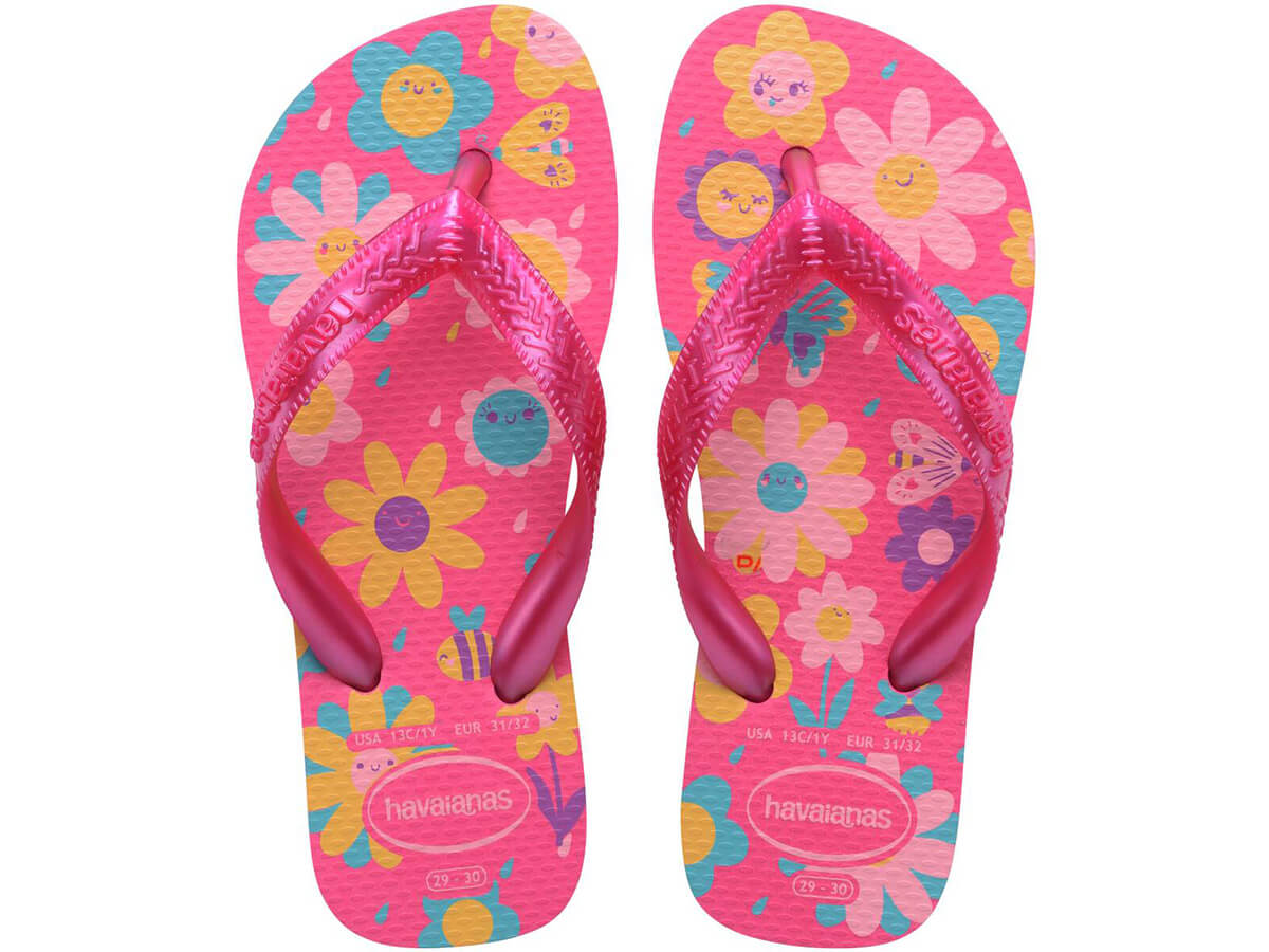 Chinelo Infantil Havaianas Kids Flores 