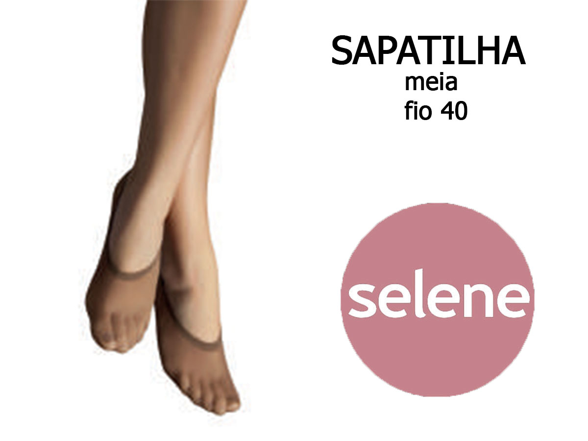 Meia Sapatilha Fio 40 C/2 Selene