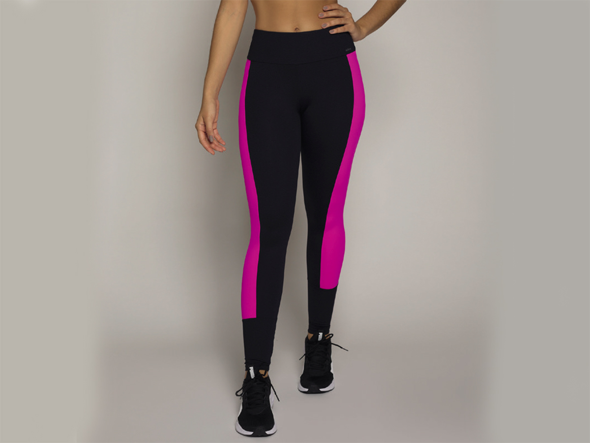 Calça Legging Com Recorte